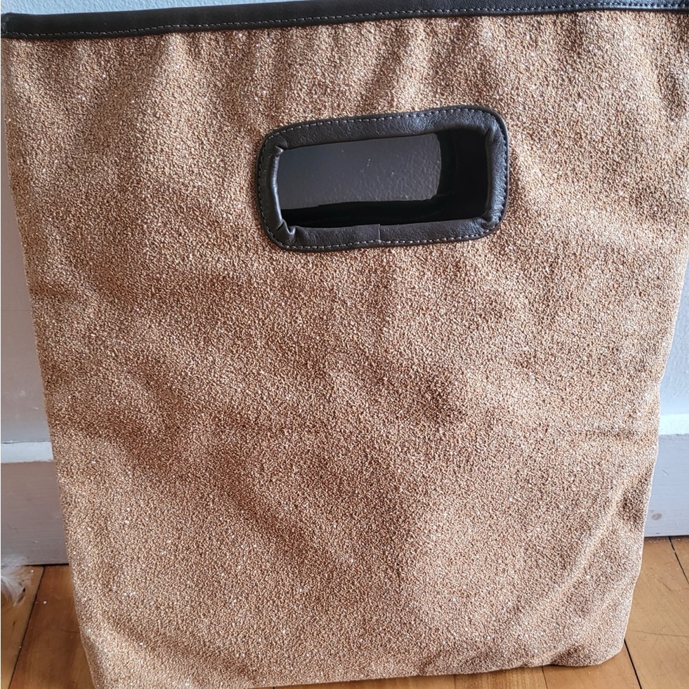 Shimmery bag with cutout handle vintage.